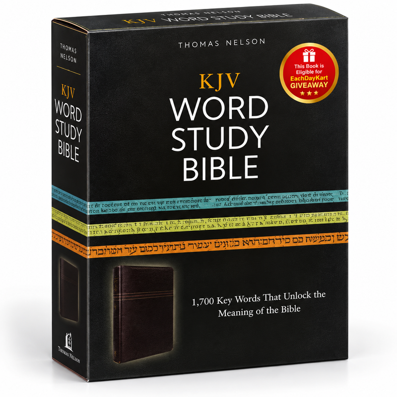 KJV Word Study Bible 1700 Key Words Imitation Leather English Bible