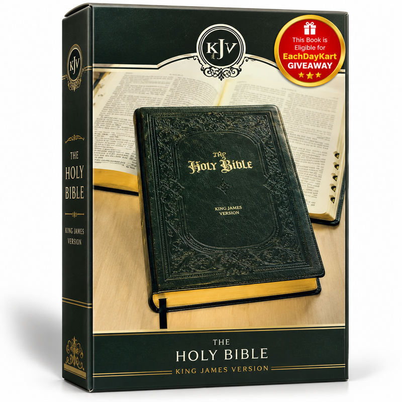 KJV Holy Bible Giant Print Midnight Blue LeatherSoft English Bible