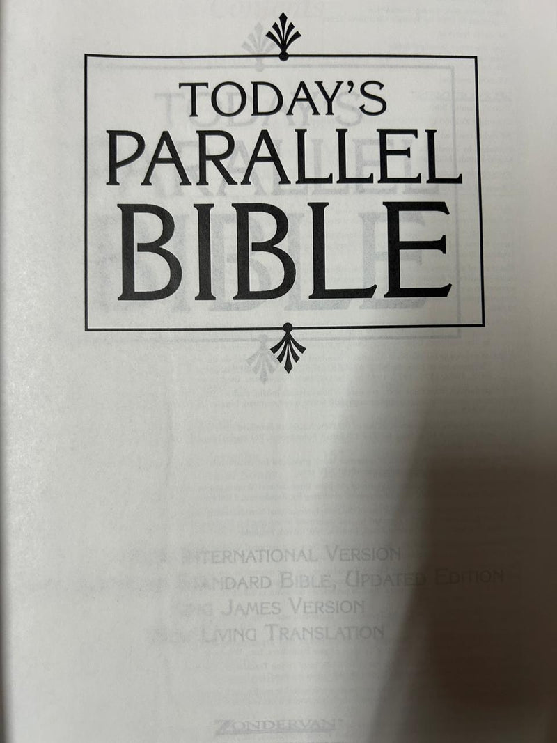 Todays parallel bible kjv niv nasb nlt by zondervan