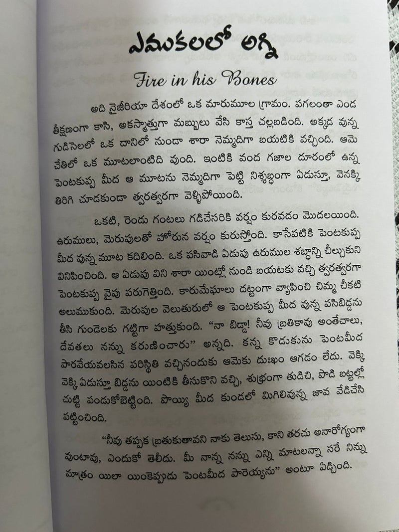 Fire in His Bones – Telugu Christian Books