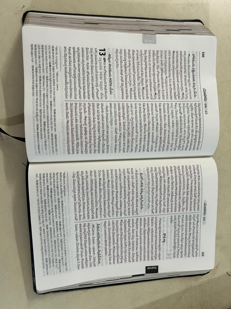 Telugu Bible OV Enhanced Red Letter Edition | BSI Version 2026 Reference Bible | Burgundy PU Soft Leatherbound | Old & New Testament