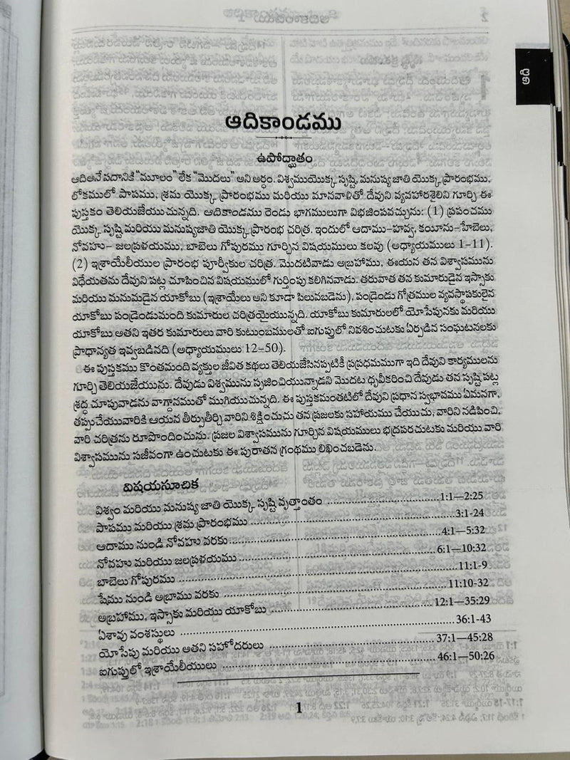 Telugu Bible OV Enhanced Red Letter Edition | BSI Version 2026 Reference Bible | Burgundy PU Soft Leatherbound | Old & New Testament