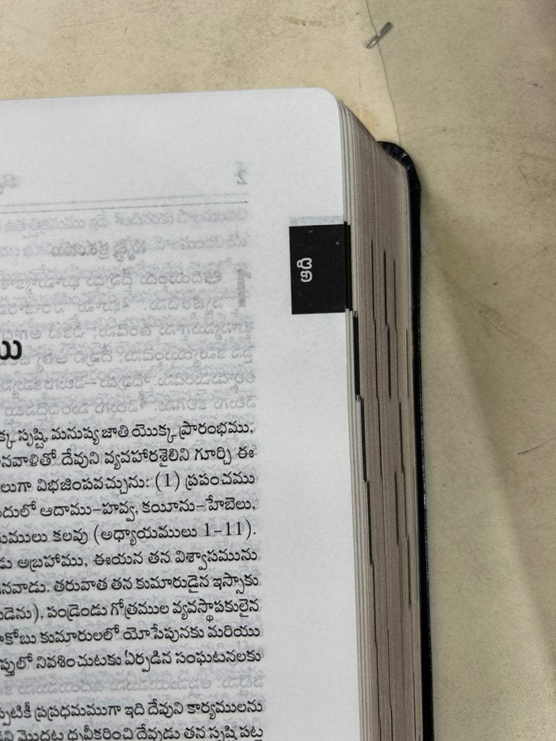 Telugu Bible OV Enhanced Red Letter Edition | BSI Version 2026 Reference Bible | Burgundy PU Soft Leatherbound | Old & New Testament