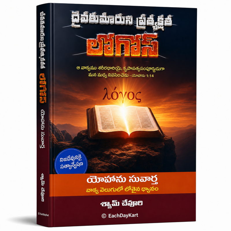 Daivamunaku Pratyeka Logosu Telugu Christian Book On Gospel Of John By Sam Cheppali EachDayKart