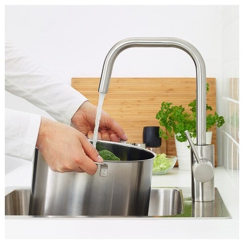 IKEA ALMAREN Kitchen mixer tap, stainless steel colour | IKEA Mixer taps | IKEA Modular Kitchens | Eachdaykart
