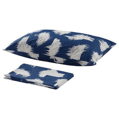 IKEA ANGLATARAR Flat sheet and pillowcase, blue | IKEA Bedsheets | IKEA Home textiles | Eachdaykart