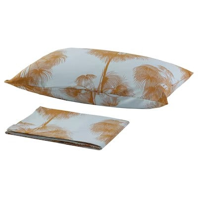 IKEA ANGLATRUMPET Flat sheet and pillowcase, yellow | IKEA Bedsheets | IKEA Home textiles | Eachdaykart