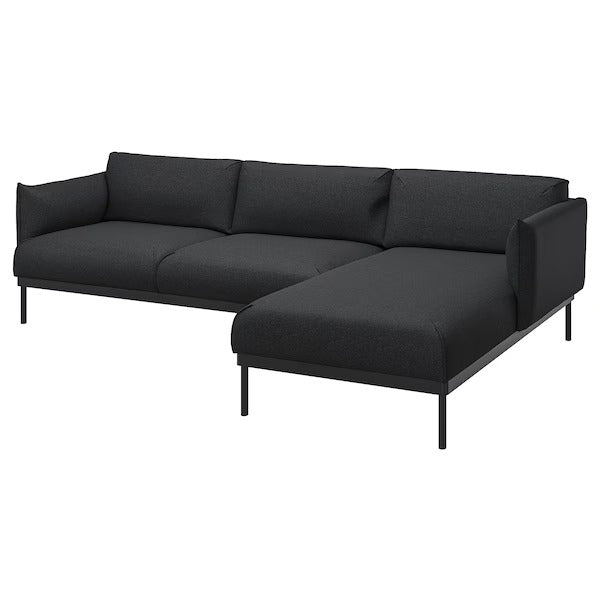 IKEA Applaryd 3 seat sofa with chaise longue