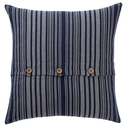 IKEA ALVARMALORT Cushion cover, blue/stripe | IKEA Cushion covers | IKEA Home textiles | Eachdaykart