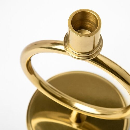 IKEA AROMATISK Candlestick/candle holder, brass-colour | IKEA Candle holders | IKEA Decoration | Eachdaykart