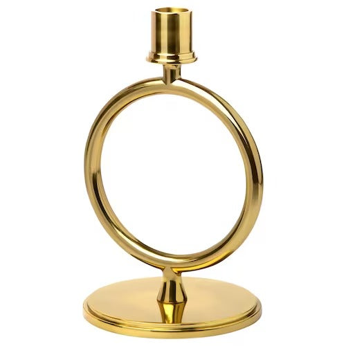 IKEA AROMATISK Candlestick/candle holder, brass-colour | IKEA Candle holders | IKEA Decoration | Eachdaykart