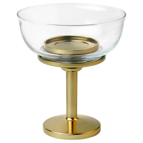 IKEA AROMATISK Tealight holder with stand, glass | IKEA Candle holders | IKEA Decoration | Eachdaykart