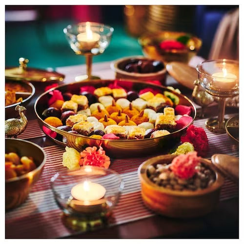 IKEA AROMATISK Tealight holder with stand, glass | IKEA Candle holders | IKEA Decoration | Eachdaykart