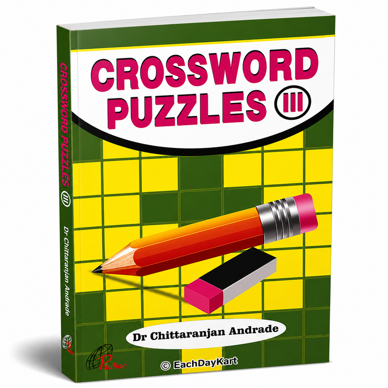 Crossword Puzzles Iii Educational Brain Teaser Activity Book By Dr Chittaranjan Andrade EachDayKart
