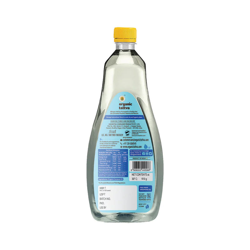 Cold Pressed Coconut Oil 1kg by Organic Tattva