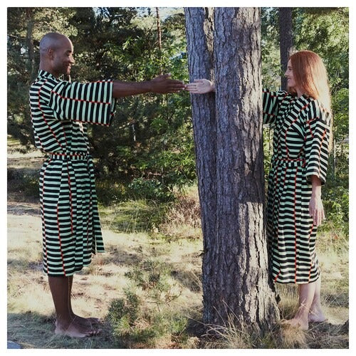 IKEA BASTUA Kimono, stripe pattern green | IKEA Spa accessories | IKEA Home textiles | Eachdaykart