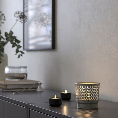 IKEA BERGGRAN Candle holder, grey | IKEA Candle holders | IKEA Decoration | Eachdaykart