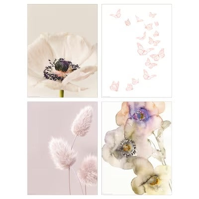 IKEA BILD Poster, pink pastels | IKEA Posters | IKEA Frames & pictures | Eachdaykart