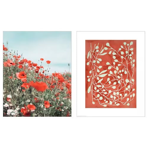IKEA BILD Poster, poppies | IKEA Posters | IKEA Frames & pictures | Eachdaykart