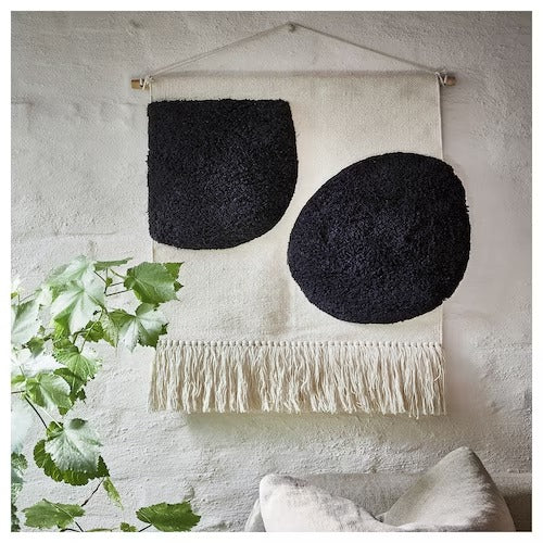 IKEA BLANDSKOG Hanging tapestry, beige/black | IKEA Wall accents | IKEA Frames & pictures | Eachdaykart