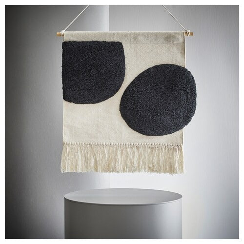 IKEA BLANDSKOG Hanging tapestry, beige/black | IKEA Wall accents | IKEA Frames & pictures | Eachdaykart