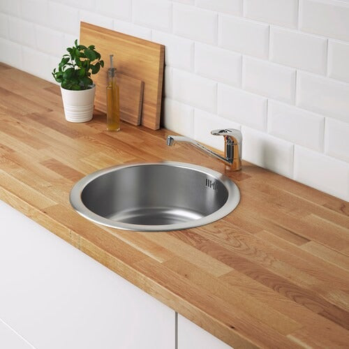 IKEA BOHOLMEN Inset sink, 1 bowl, stainless steel| IKEA Kitchen sinks | IKEA Modular Kitchens | Eachdaykart