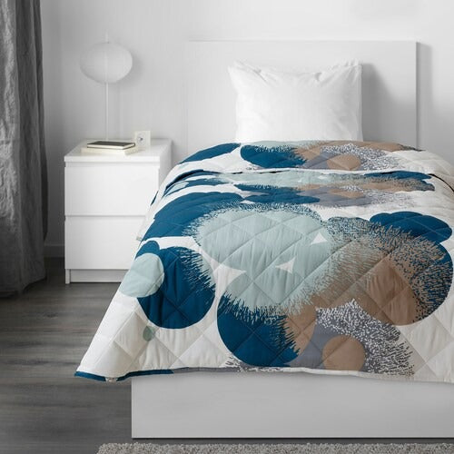 IKEA BOLLTISTEL Bedspread, blue | IKEA Bedspreads | IKEA Home textiles | Eachdaykart