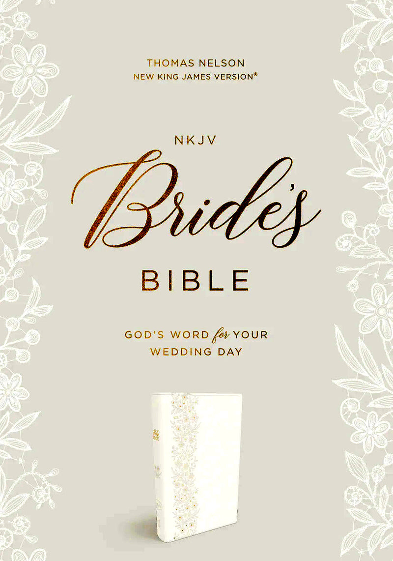 NKJV Brides Bible White Leathersoft Red Letter Comfort Print | EachDayKart