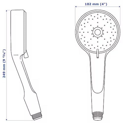 IKEA BROGRUND 5-spray handshower, chrome-plated | IKEA Showers | IKEA Bathroom products | Eachdaykart