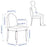 IKEA DANDERYD / DANDERYD Table and 2 chairs, oak veneer white/Vissle grey |  IKEA Dining sets up to 2 chairs | IKEA Dining sets | Eachdaykart