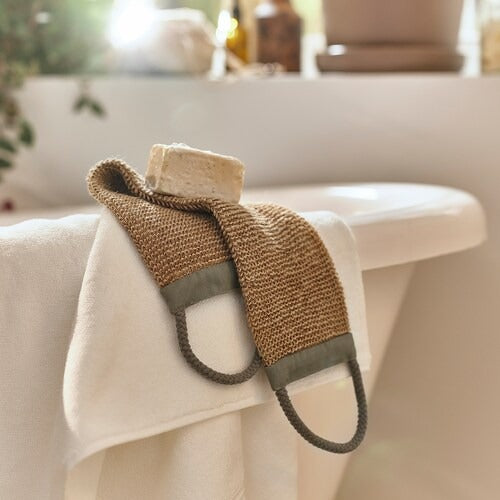 IKEA DVARGHYACINT Scrub belt, natural colour/grey-green | IKEA Spa accessories | IKEA Home textiles | Eachdaykart