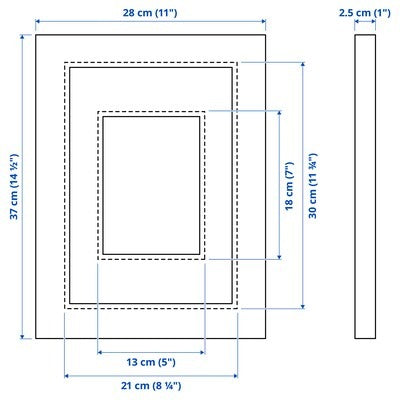 IKEA EDSBRUK Frame, black stained | IKEA Picture & photo frames | IKEA Frames & pictures | Eachdaykart