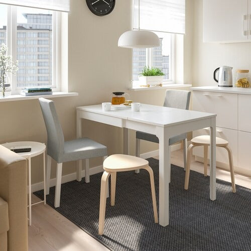 IKEA EKEDALEN / KATTIL Table and 2 chairs, white/Knisa light grey |  IKEA Dining sets up to 2 chairs | IKEA Dining sets | Eachdaykart
