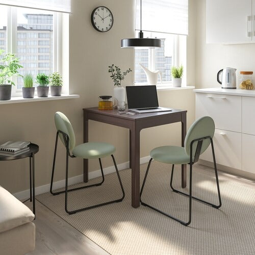 IKEA EKEDALEN / MANHULT Table and 2 chairs, dark brown/Hakebo grey-green |  IKEA Dining sets up to 2 chairs | IKEA Dining sets | Eachdaykart