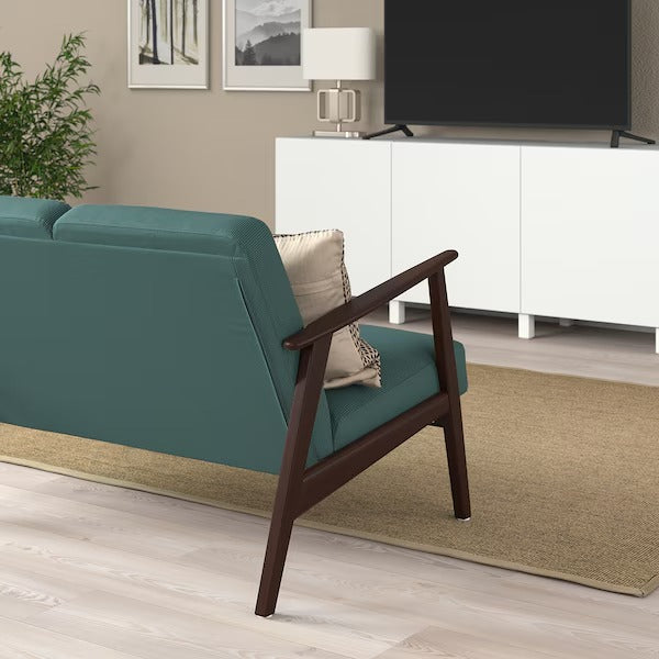 IKEA Ekenset 2-seat sofa kelinge grey turquoise