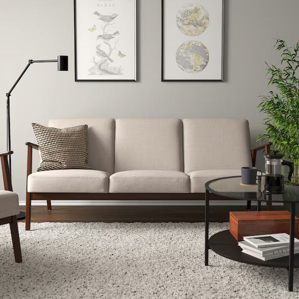 IKEA Ekenaset 3 seat sofa kilanda light beige
