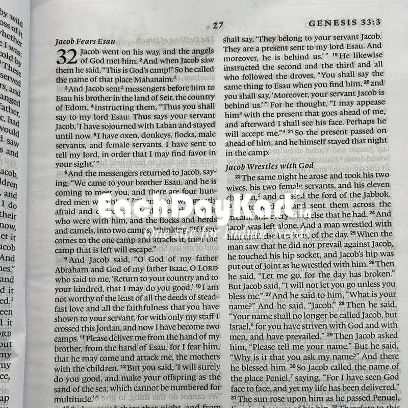 EachDayKart English standard version Pulpit Bible – Extra Large Print, Church Edition