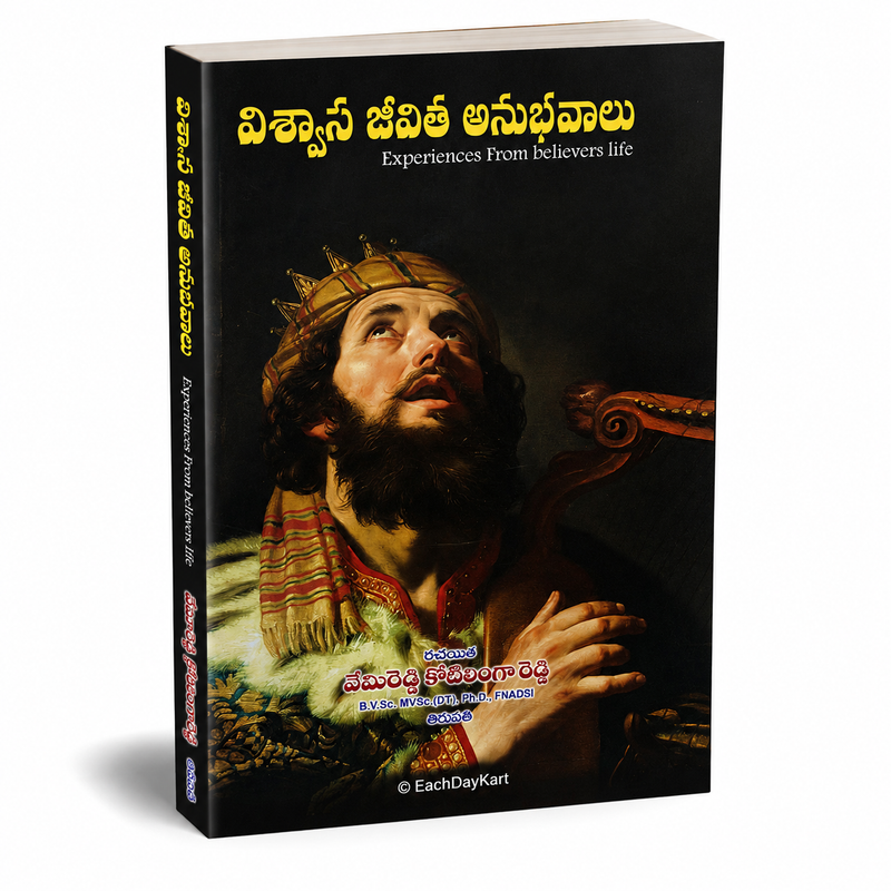 Vishwasa Jeevita Anubhavalu Telugu Christian Testimony And Devotional Book By Vemireddy Kotilinga Reddy EachDayKart
