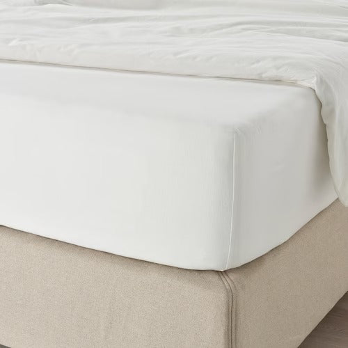 IKEA FARGMARA Fitted sheet, white | IKEA Bedsheets | IKEA Home textiles | Eachdaykart