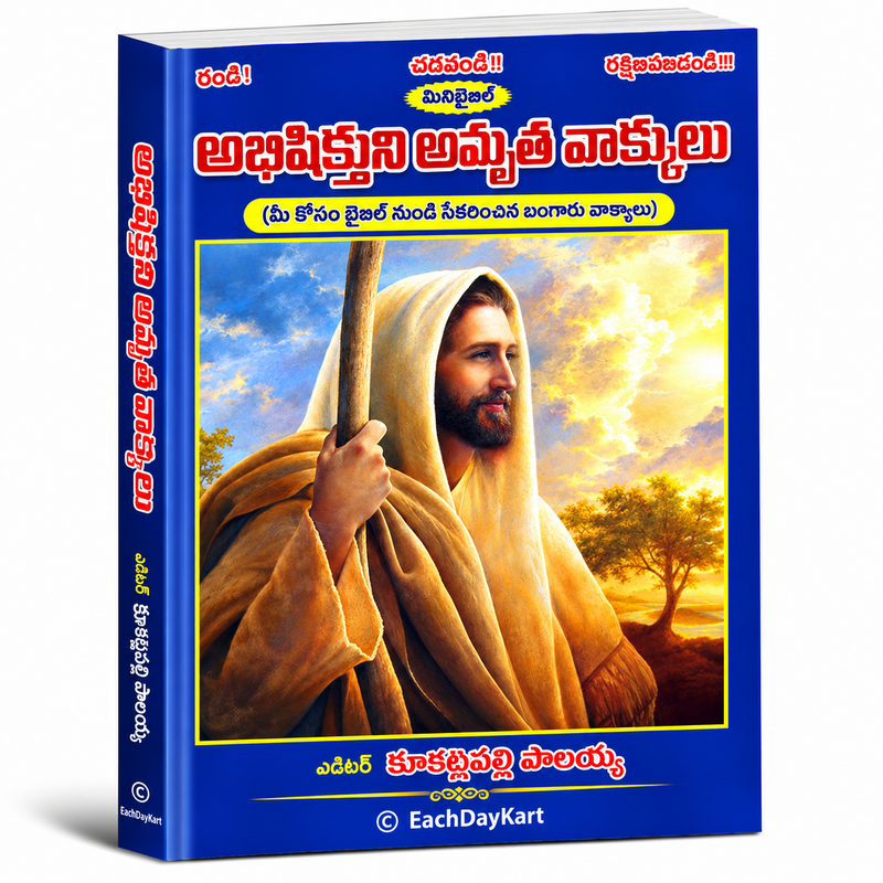 Abhishekinchina Ammatha Vakyalu Telugu Christian Sermon Book By Peter Krupalapalli Potluri EachDayKart