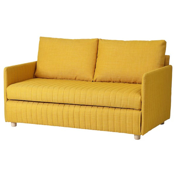 IKEA Fridhult sofa bed skiftebo yellow
