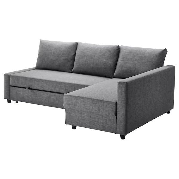 IKEA Friheten Corner Sofa Bed Skiftebo Dark Grey Storage | Eachdaykart
