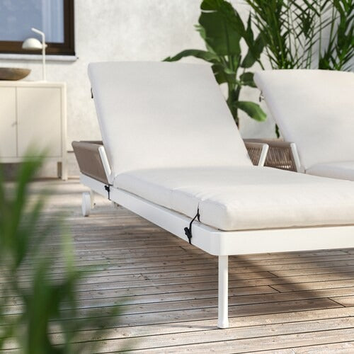 IKEA FROSON Sun lounger cushion cover, outdoor beige | IKEA Outdoor cushions | IKEA Home textiles | Eachdaykart
