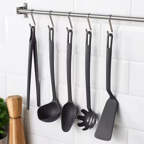 IKEA FULLANDAD 5-piece kitchen utensil set, grey | IKEA Cooking utensils | Eachdaykart