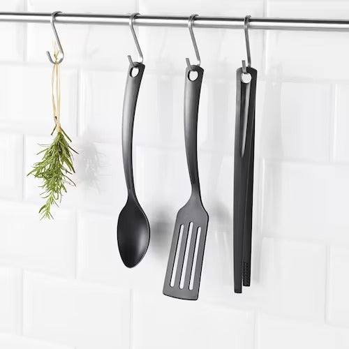 IKEA GNARP 3-piece kitchen utensil set, black | IKEA Cooking utensils | Eachdaykart
