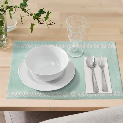 IKEA GOKVALLA Place mat, light blue | IKEA IKEA Table Linen | IKEA Home textiles | Eachdaykart