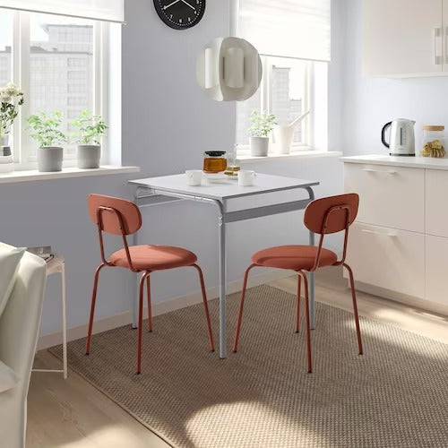 IKEA GRASALA / OSTANO Table and 2 chairs, grey/Remmarn red-brown |  IKEA Dining sets up to 2 chairs | IKEA Dining sets | Eachdaykart