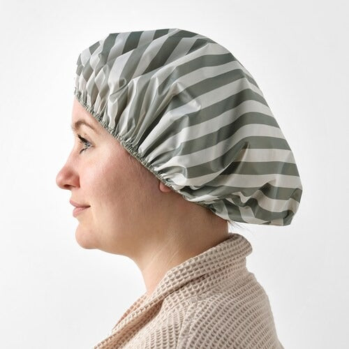 IKEA HALLEBRAKEN Shower cap, white/grey-green | IKEA Spa accessories | IKEA Home textiles | Eachdaykart