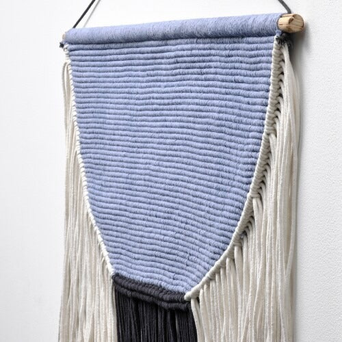 IKEA HANGALM Hanging tapestry, beige black/light lilac-blue | IKEA Wall accents | IKEA Frames & pictures | Eachdaykart