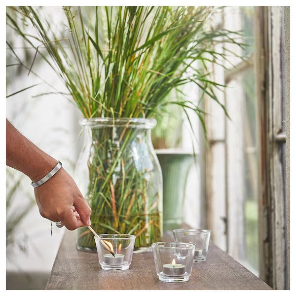 IKEA Hedersam scented tealight fresh grass light green